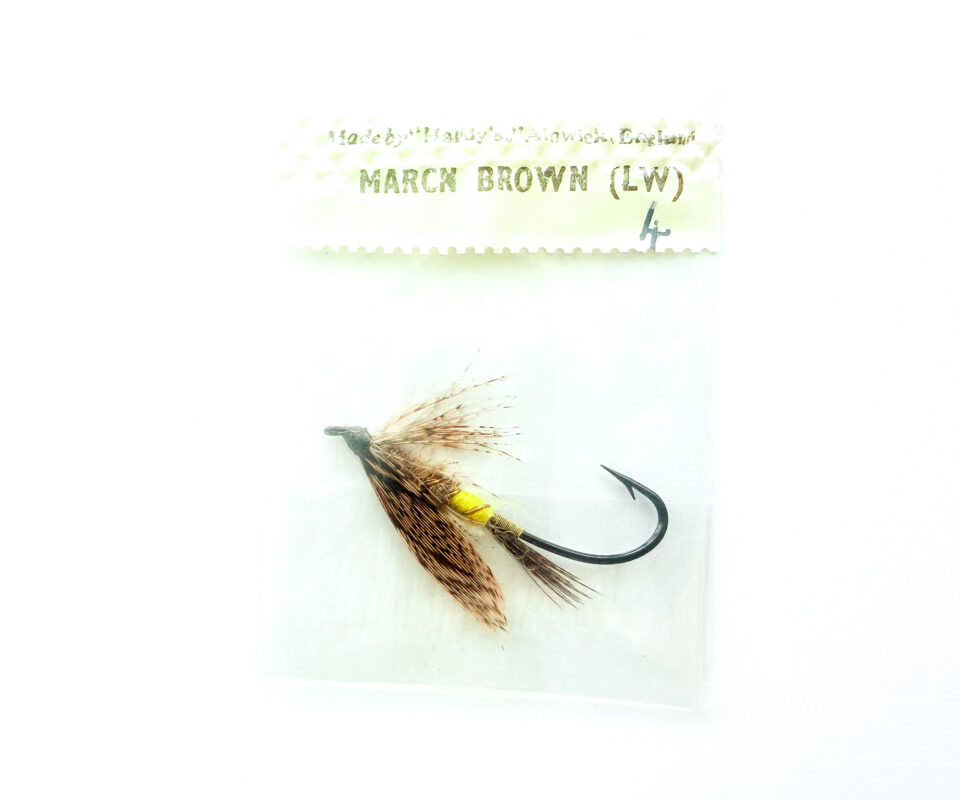 Hardy of Alnwick, March Brown (LW), Fully Dressed Salmon Fly 4 (Unused, In Original Sealed Packet, c.1960s)
