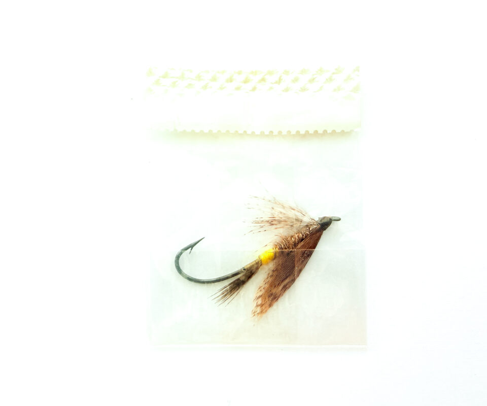 Alternative view of Hardy of Alnwick, March Brown (LW), Fully Dressed Salmon Fly 4 (Unused, In Original Sealed Packet, c.1960s)