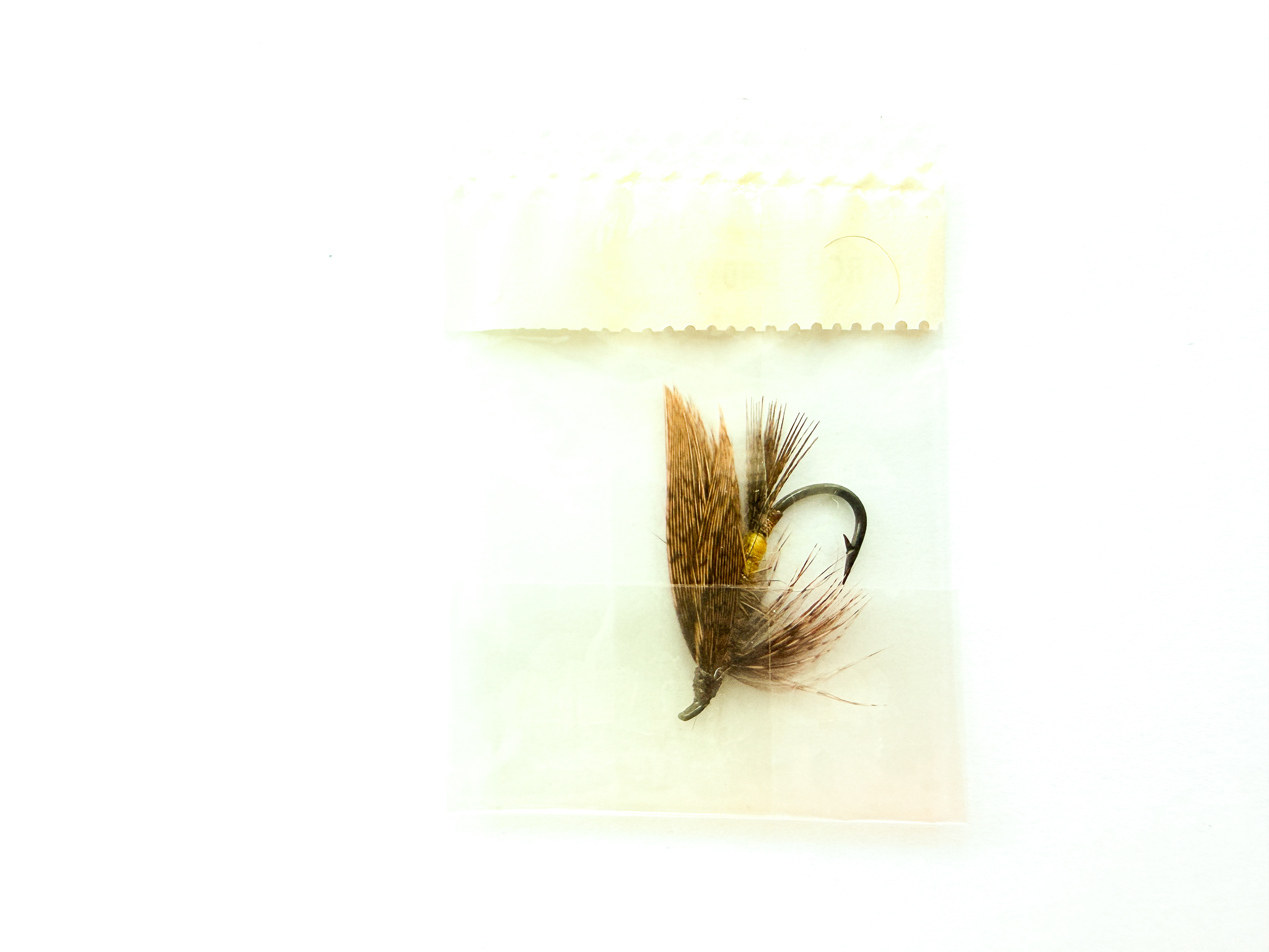 Hardy of Alnwick, March Brown, Fully Dressed Salmon Fly 6 (Unused, In Original Sealed Packet, c.1960s) - Image 2