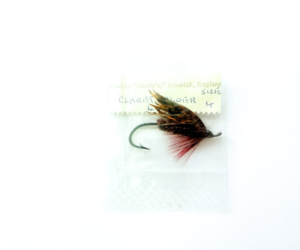 Hardy of Alnwick, Claret Alder (LW), Fully Dressed Salmon Fly 4 (Unused, In Original Sealed Packet, c.1960s)