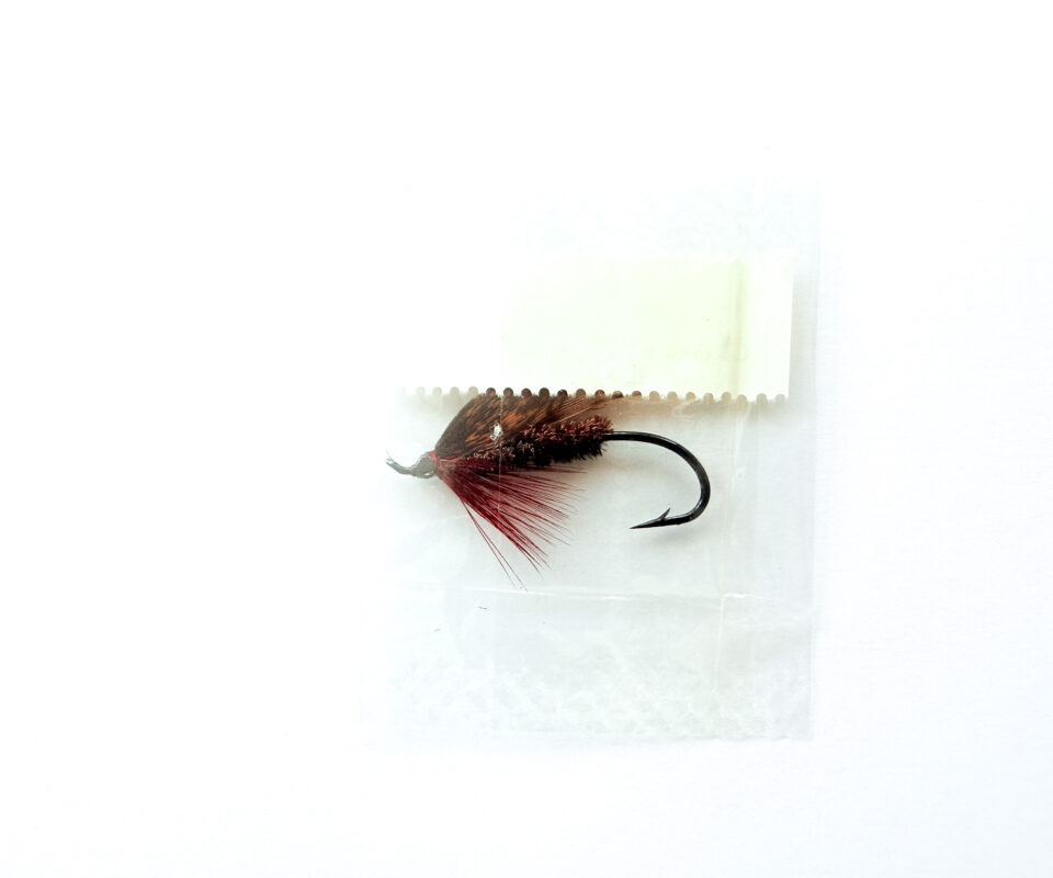 Alternative view of Hardy of Alnwick, Claret Alder (LW), Fully Dressed Salmon Fly 4 (Unused, In Original Sealed Packet, c.1960s)
