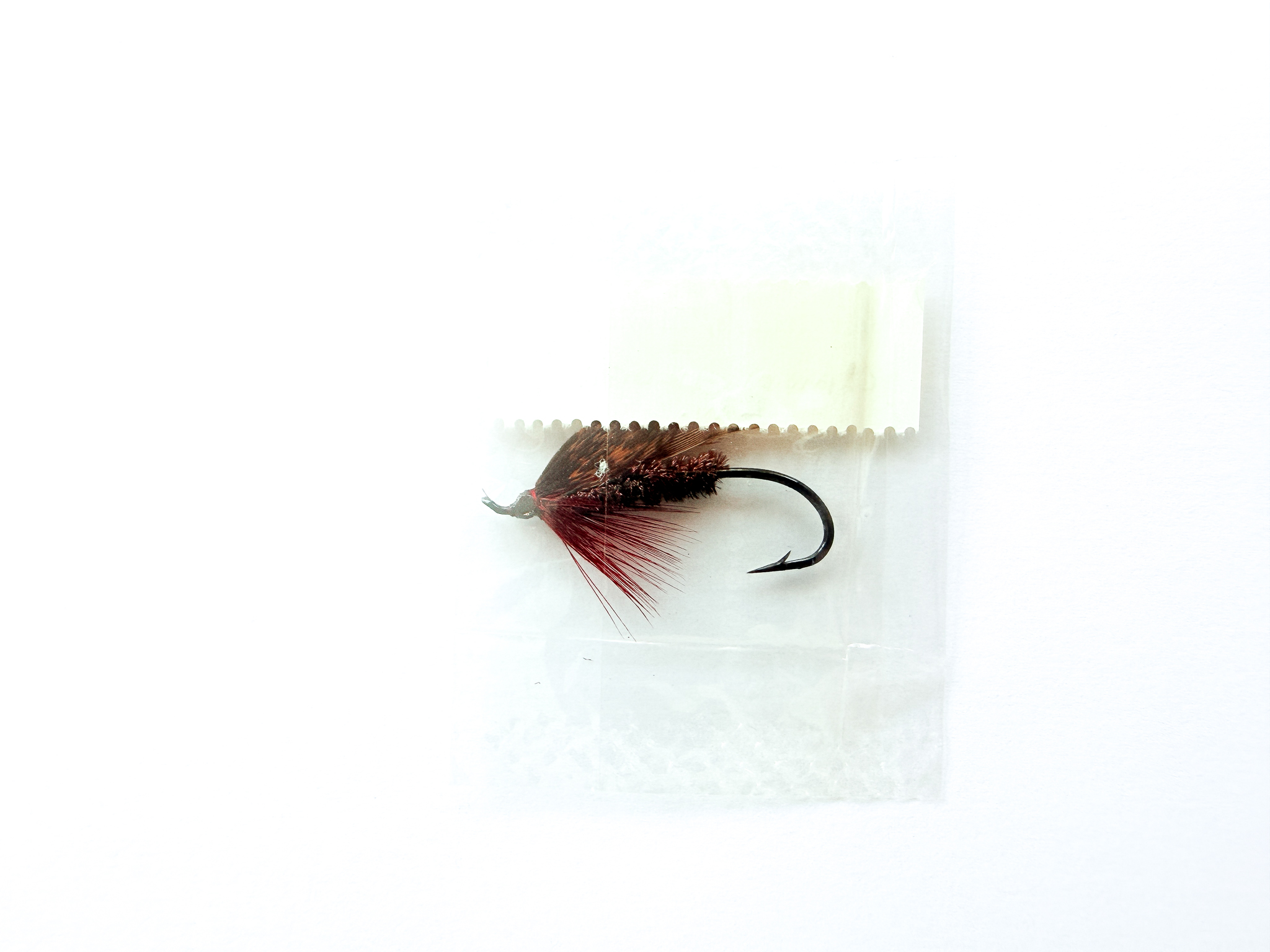 Hardy of Alnwick, Claret Alder (LW), Fully Dressed Salmon Fly 4 (Unused, In Original Sealed Packet, c.1960s) - Image 2