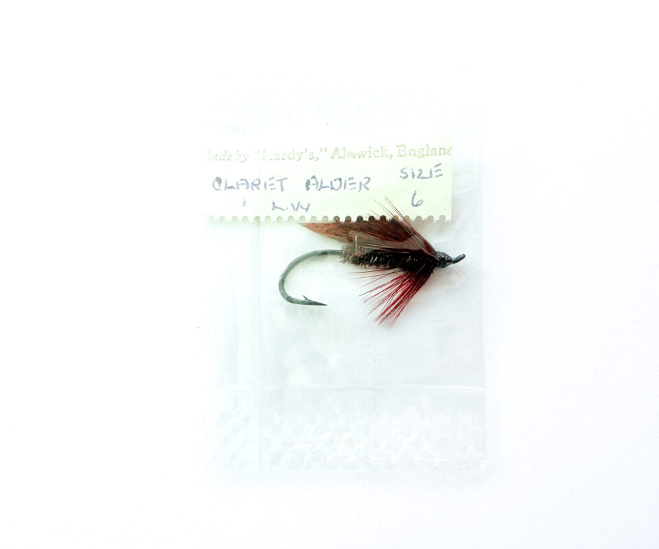Hardy of Alnwick, Claret Alder (LW), Fully Dressed Salmon Fly 6 (Unused, In Original Sealed Packet, c.1960s)