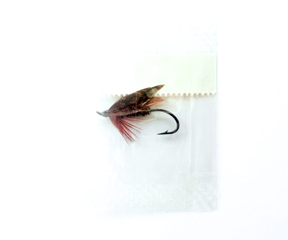 Alternative view of Hardy of Alnwick, Claret Alder (LW), Fully Dressed Salmon Fly 6 (Unused, In Original Sealed Packet, c.1960s)