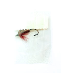 Alternative view of Hardy of Alnwick, Claret Alder (LW), Fully Dressed Salmon Fly 6 (Unused, In Original Sealed Packet, c.1960s)