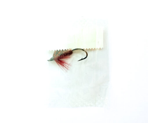 Alternative view of Hardy of Alnwick, Claret Alder (LW), Fully Dressed Salmon Fly 6 (Unused, In Original Sealed Packet, c.1960s)