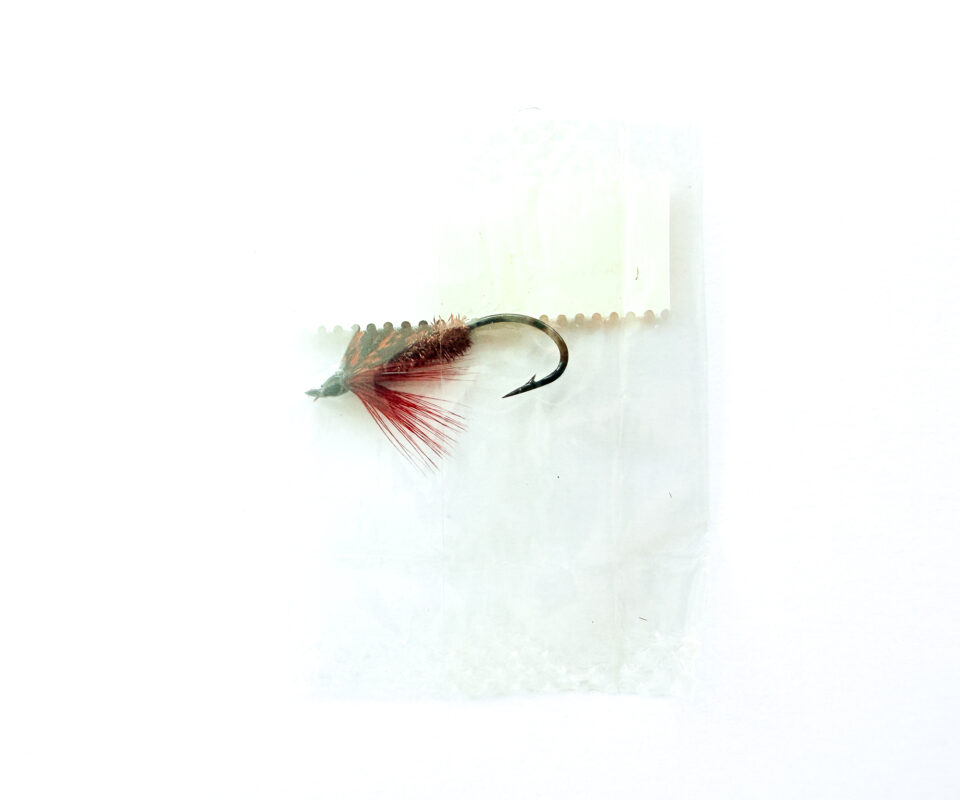 Alternative view of Hardy of Alnwick, Claret Alder (LW), Fully Dressed Salmon Fly 6 (Unused, In Original Sealed Packet, c.1960s)