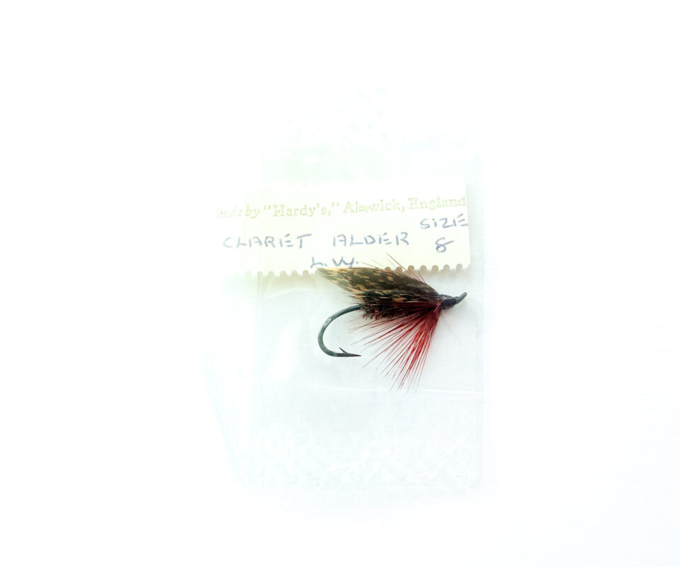Hardy of Alnwick, Claret Alder (LW), Fully Dressed Salmon Fly 8 (Unused, In Original Sealed Packet, c.1960s)