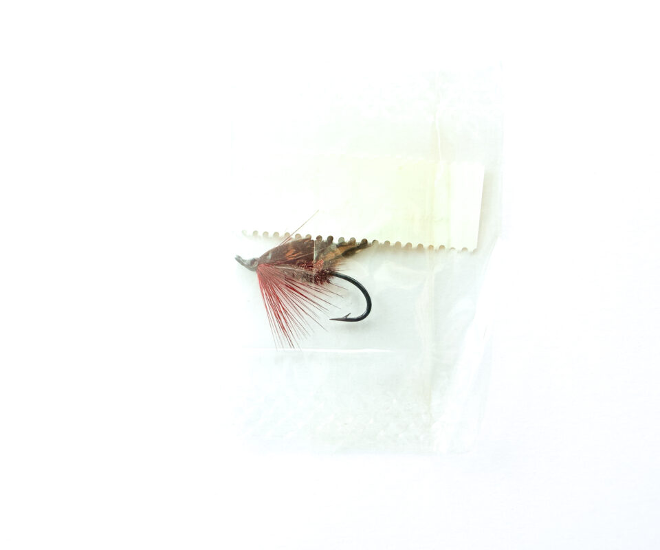 Alternative view of Hardy of Alnwick, Claret Alder (LW), Fully Dressed Salmon Fly 8 (Unused, In Original Sealed Packet, c.1960s)