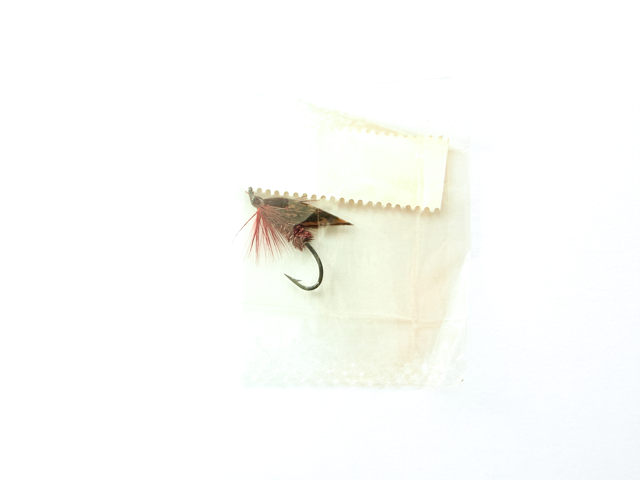 Hardy of Alnwick, Claret Alder (LW), Fully Dressed Salmon Fly 8 (Unused, In Original Sealed Packet, c.1960s) - Image 2