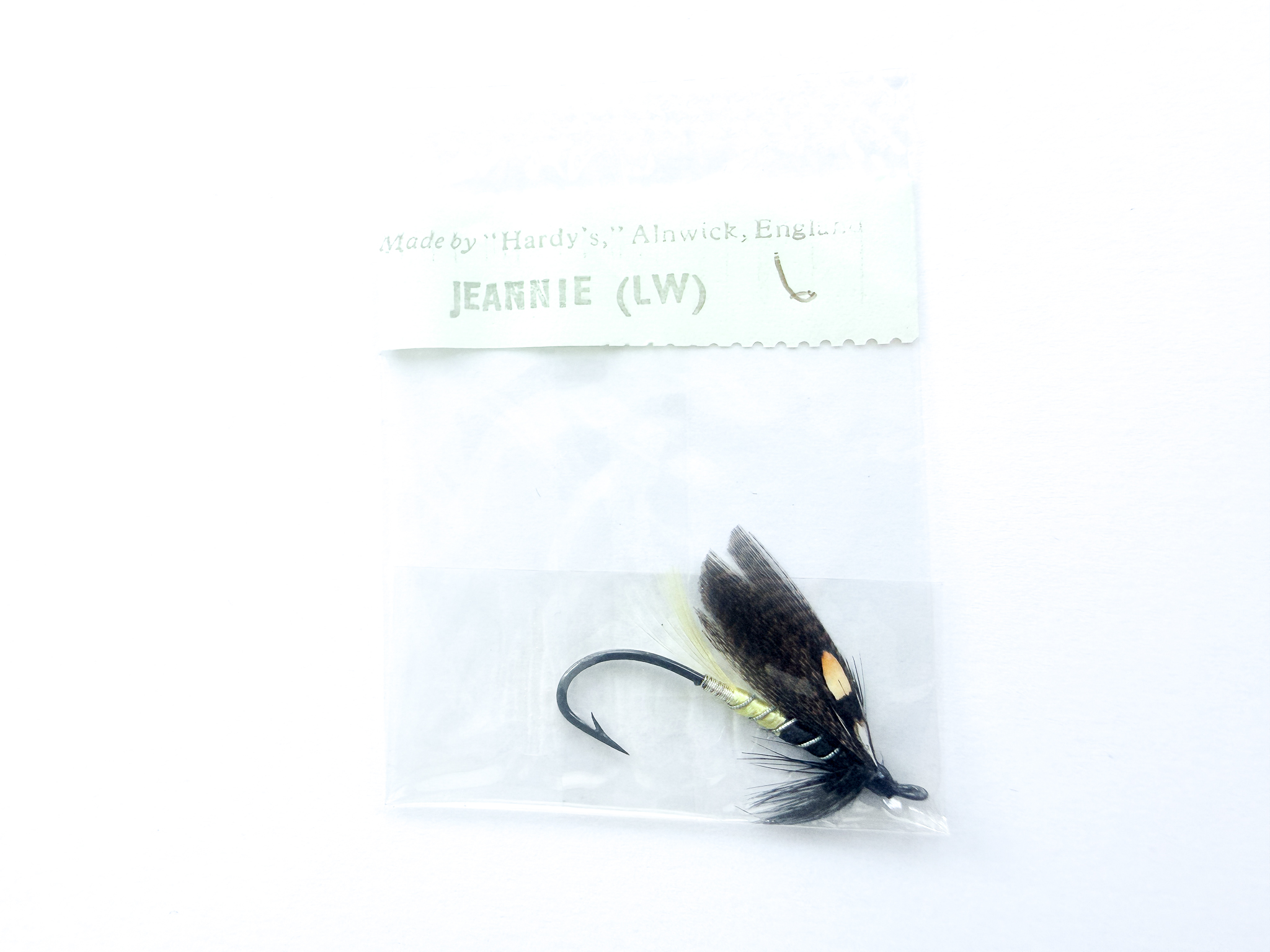 Hardy of Alnwick, Jeannie (LW), Fully Dressed Salmon Fly 6 (Unused, In Original Sealed Packet, c.1960s)