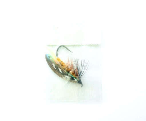 Alternative view of Hardy of Alnwick, Golden Olive, Fully Dressed Salmon Fly 1 (Unused, In Original Sealed Packet, c.1960s)