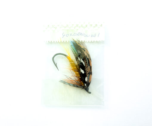 Hardy of Alnwick, Golden Olive, Fully Dressed Salmon Fly 1 (Unused, In Original Sealed Packet, c.1960s)