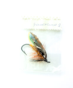 Hardy of Alnwick, Golden Olive, Fully Dressed Salmon Fly 2 (Unused, In Original Sealed Packet, c.1960s)