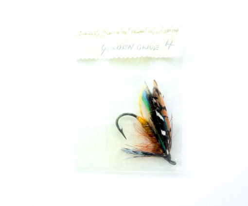 Hardy of Alnwick, Golden Olive, Fully Dressed Salmon Fly 4 (Unused, In Original Sealed Packet, c.1960s)