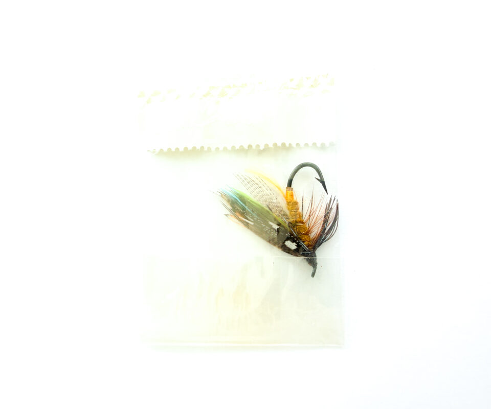 Alternative view of Hardy of Alnwick, Golden Olive, Fully Dressed Salmon Fly 6 (Unused, In Original Sealed Packet, c.1960s)