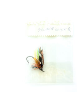 Hardy of Alnwick, Golden Olive, Fully Dressed Salmon Fly 8 (Unused, In Original Sealed Packet, c.1960s)