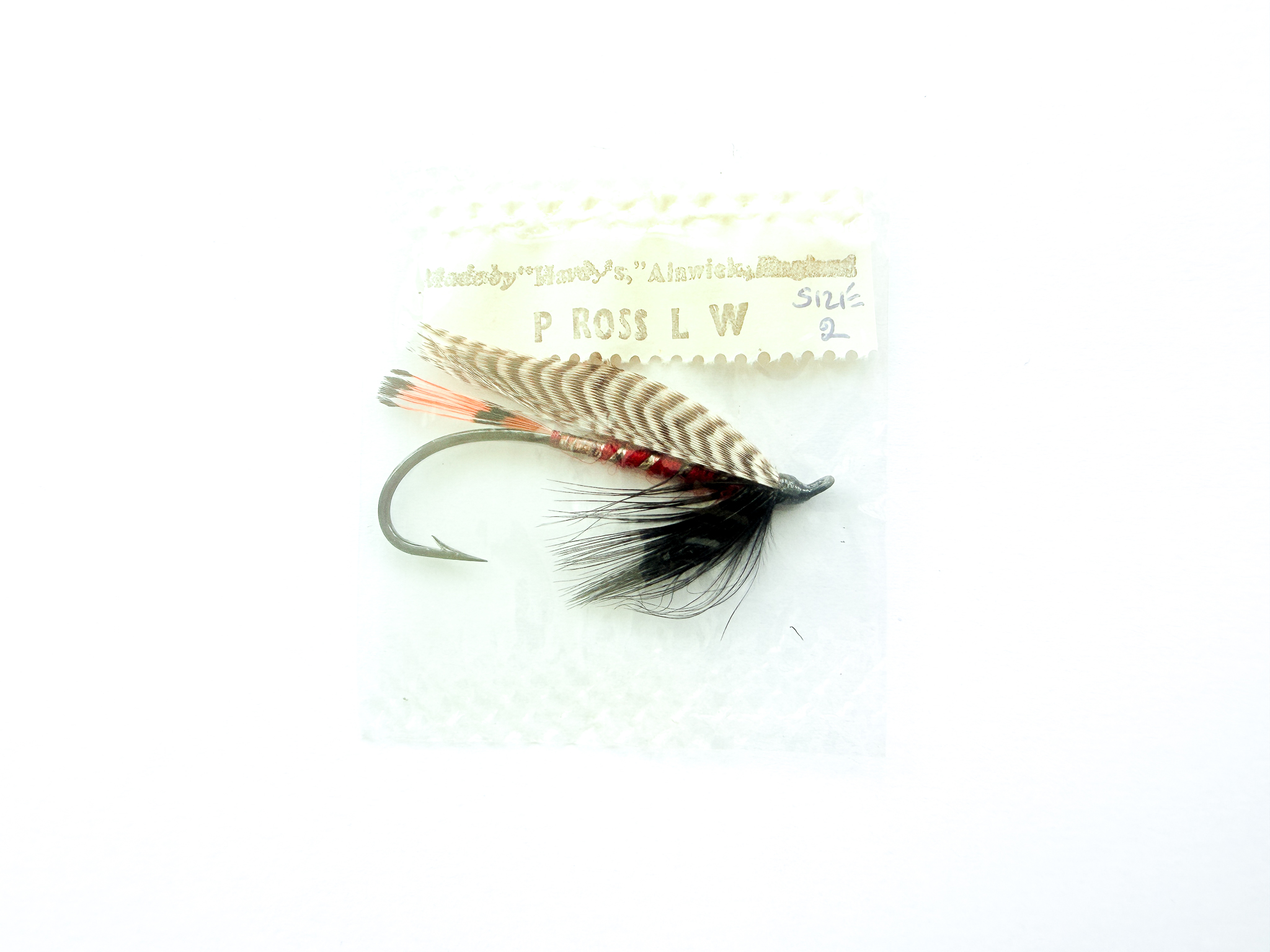 Hardy of Alnwick, Peter Ross (LW), Fully Dressed Salmon Fly 2 (Unused, In Original Sealed Packet, c.1960s)