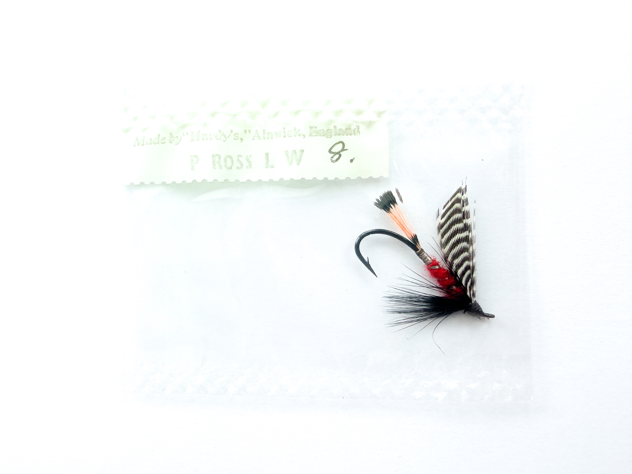 Hardy of Alnwick, Peter Ross (LW), Fully Dressed Salmon Fly 8 (Unused, In Original Sealed Packet, c.1960s)