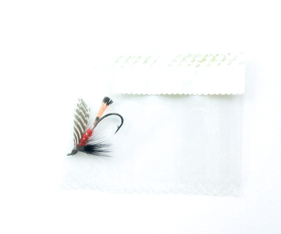 Alternative view of Hardy of Alnwick, Peter Ross (LW), Fully Dressed Salmon Fly 8 (Unused, In Original Sealed Packet, c.1960s)