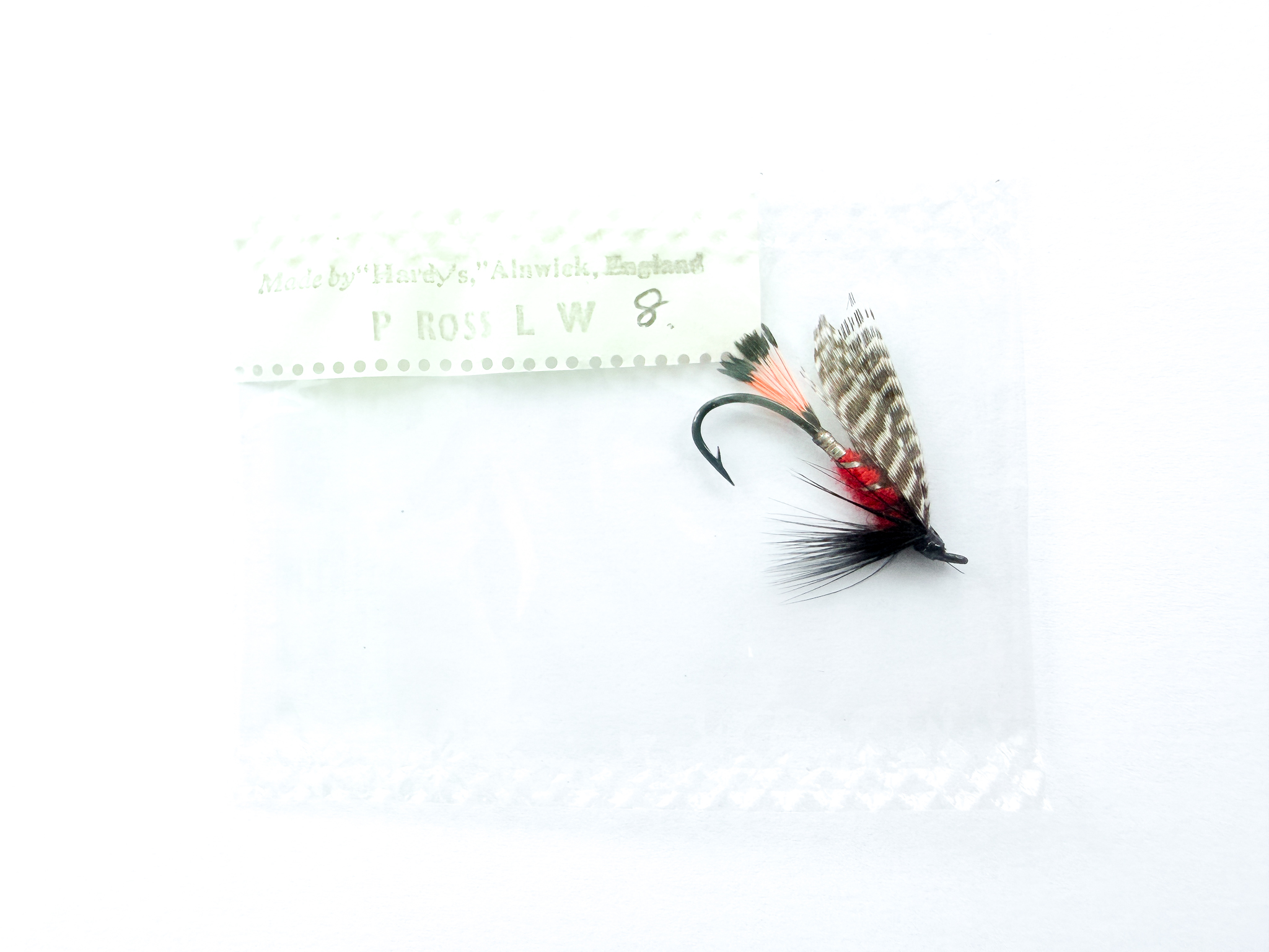 Hardy of Alnwick, Peter Ross (LW), Fully Dressed Salmon Fly 8 (Unused, In Original Sealed Packet, c.1960s)