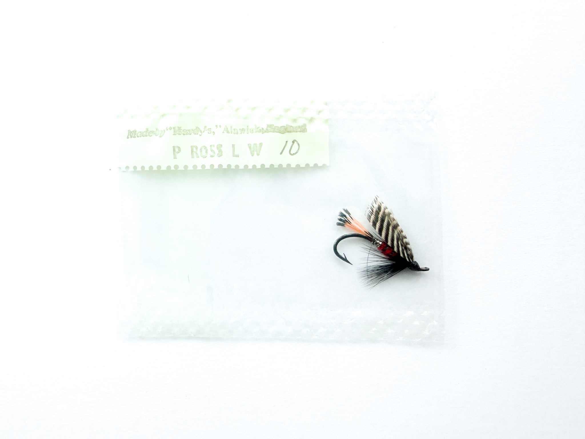 Hardy of Alnwick, Peter Ross (LW), Fully Dressed Salmon Fly 10 (Unused, In Original Sealed Packet, c.1960s)