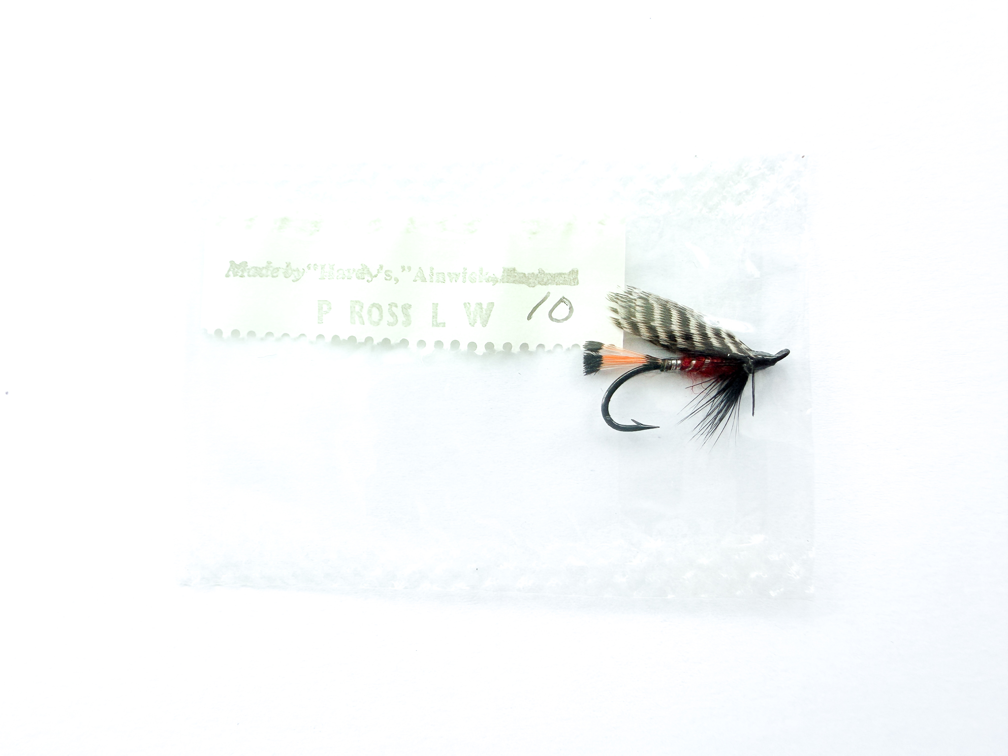 Hardy of Alnwick, Peter Ross (LW), Fully Dressed Salmon Fly 10 (Unused, In Original Sealed Packet, c.1960s)