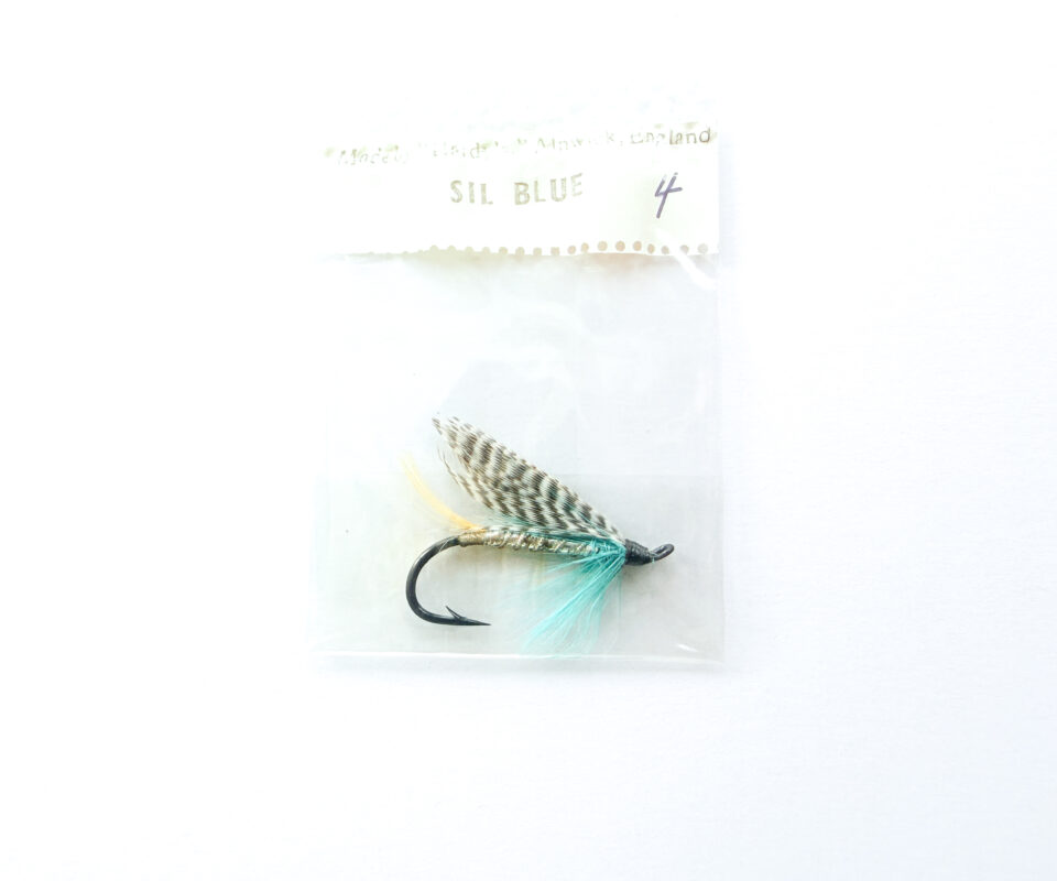 Hardy of Alnwick, Silver Blue, Fully Dressed Salmon Fly 4 (Unused, In Original Sealed Packet, c.1960s)