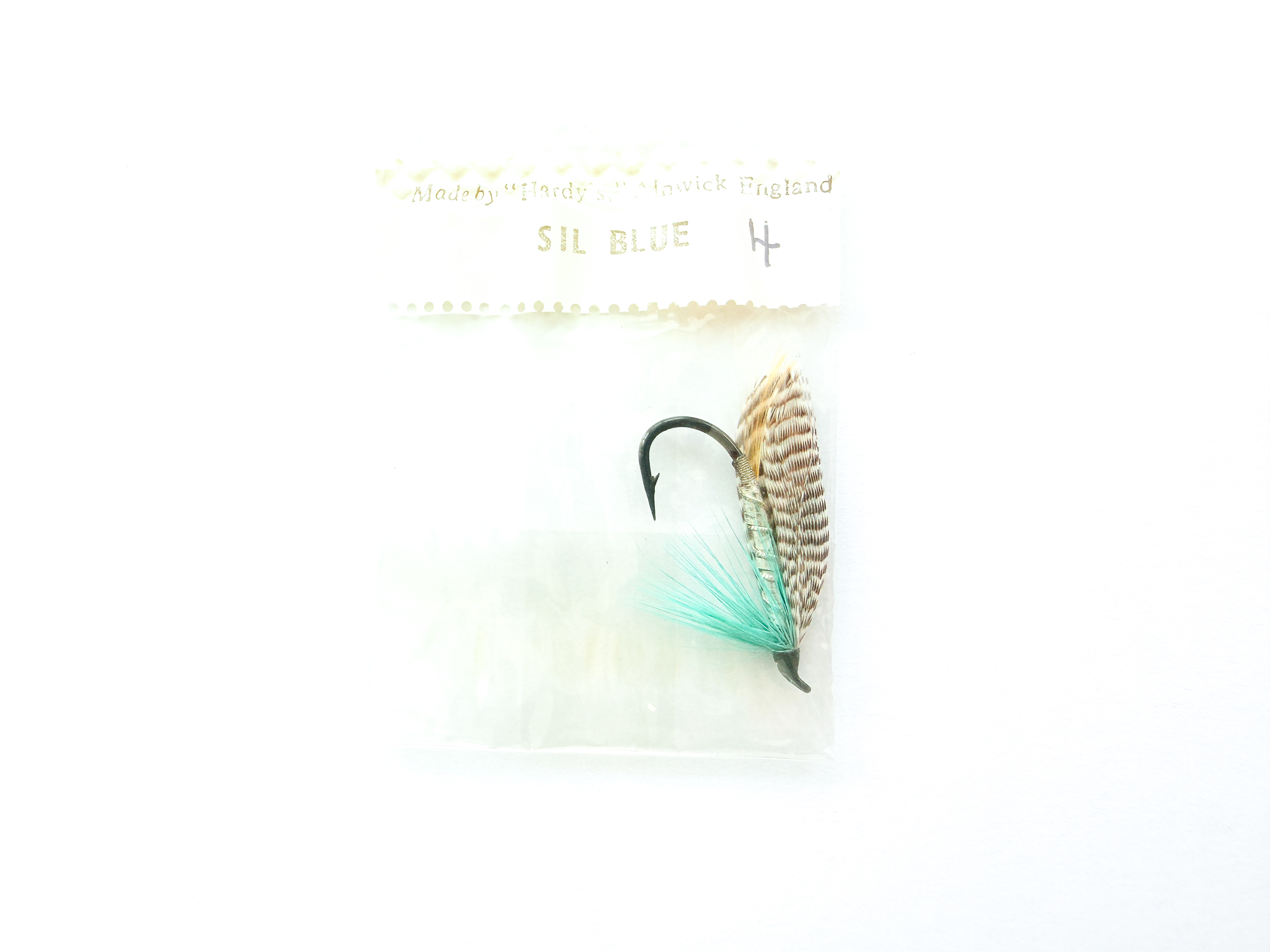 Hardy of Alnwick, Silver Blue, Fully Dressed Salmon Fly 4 (Unused, In Original Sealed Packet, c.1960s)