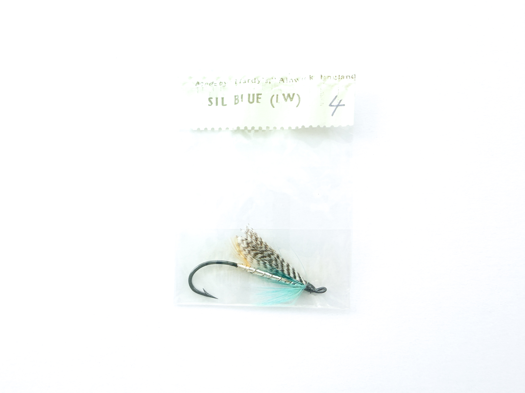 Hardy of Alnwick, Silver Blue (LW), Fully Dressed Salmon Fly 4 (Unused, In Original Sealed Packet, c.1960s)