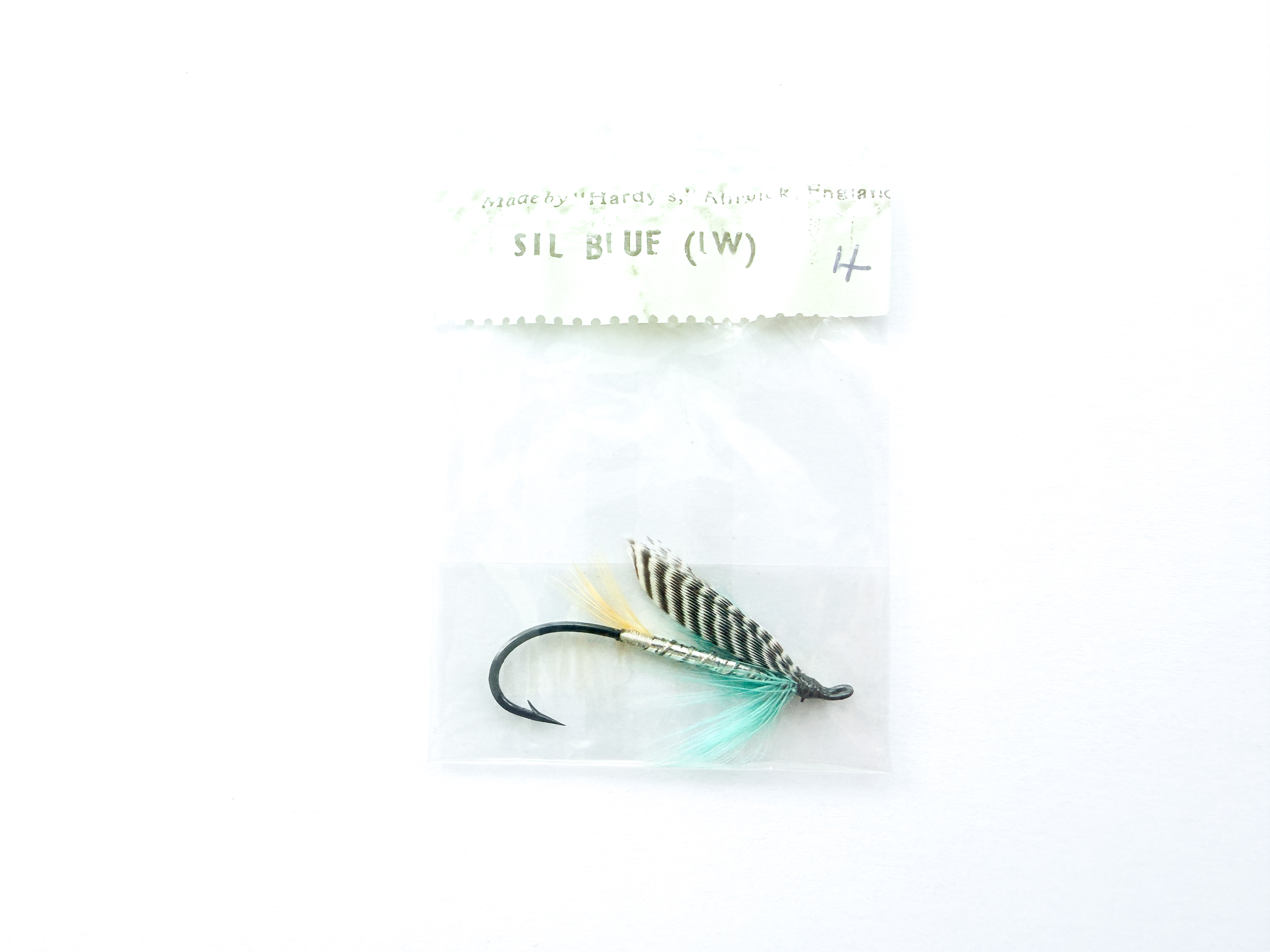 Hardy of Alnwick, Silver Blue (LW), Fully Dressed Salmon Fly 4 (Unused, In Original Sealed Packet, c.1960s)