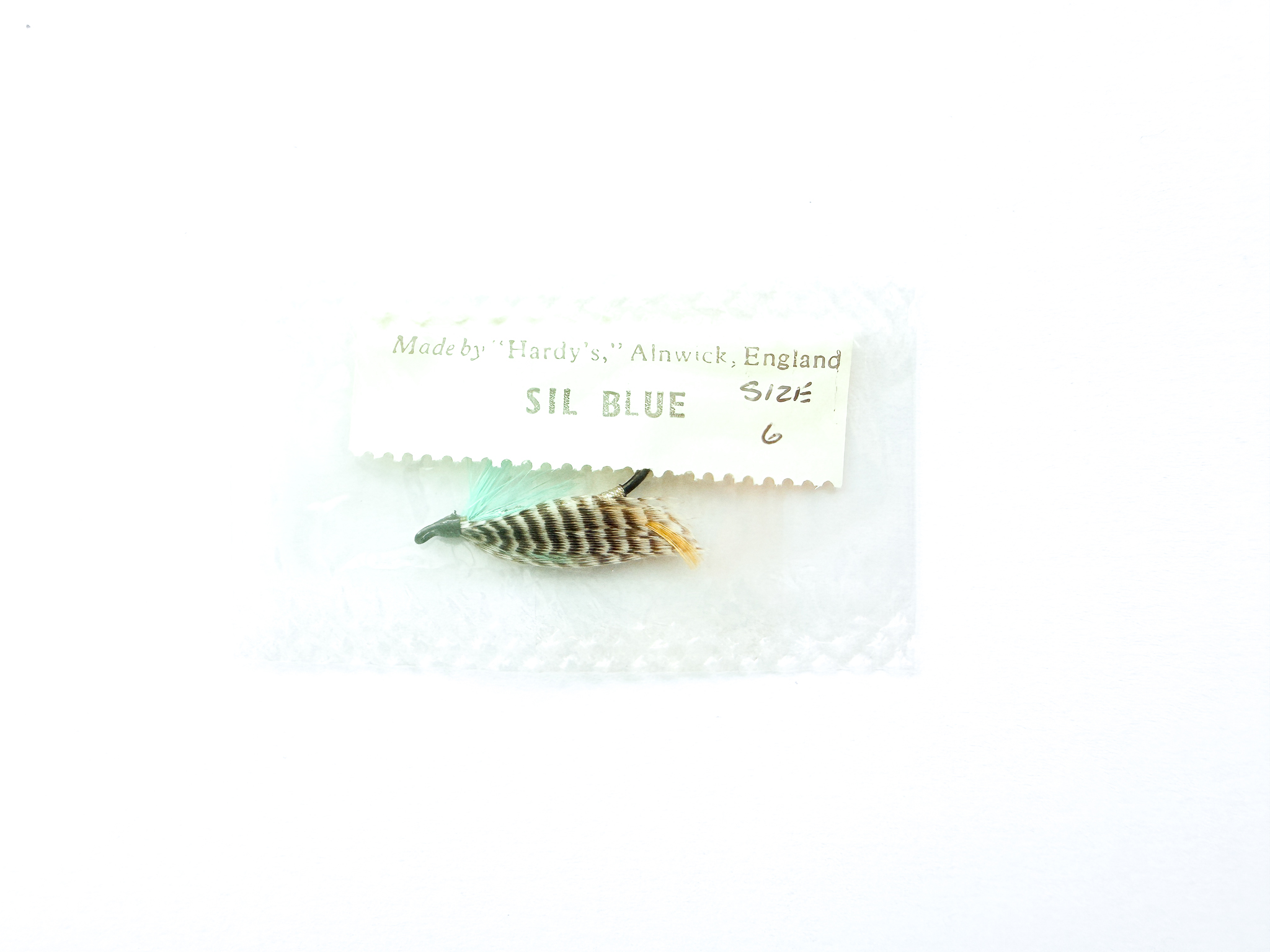 Hardy of Alnwick, Silver Blue, Fully Dressed Salmon Fly 6 (Unused, In Original Sealed Packet, c.1960s)
