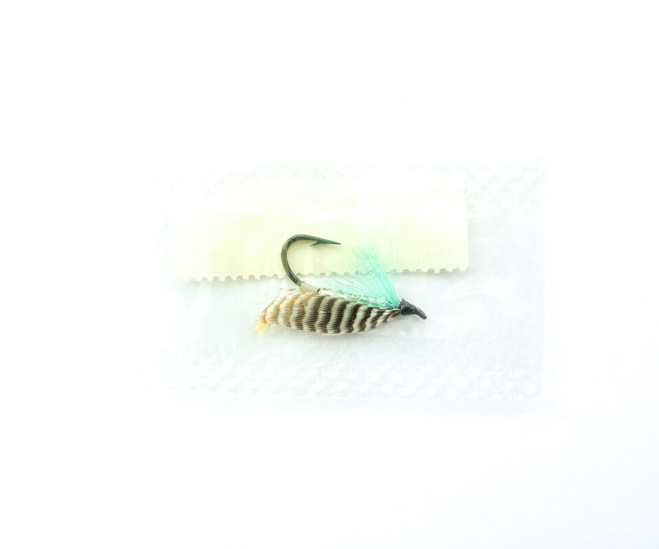 Alternative view of Hardy of Alnwick, Silver Blue, Fully Dressed Salmon Fly 6 (Unused, In Original Sealed Packet, c.1960s)