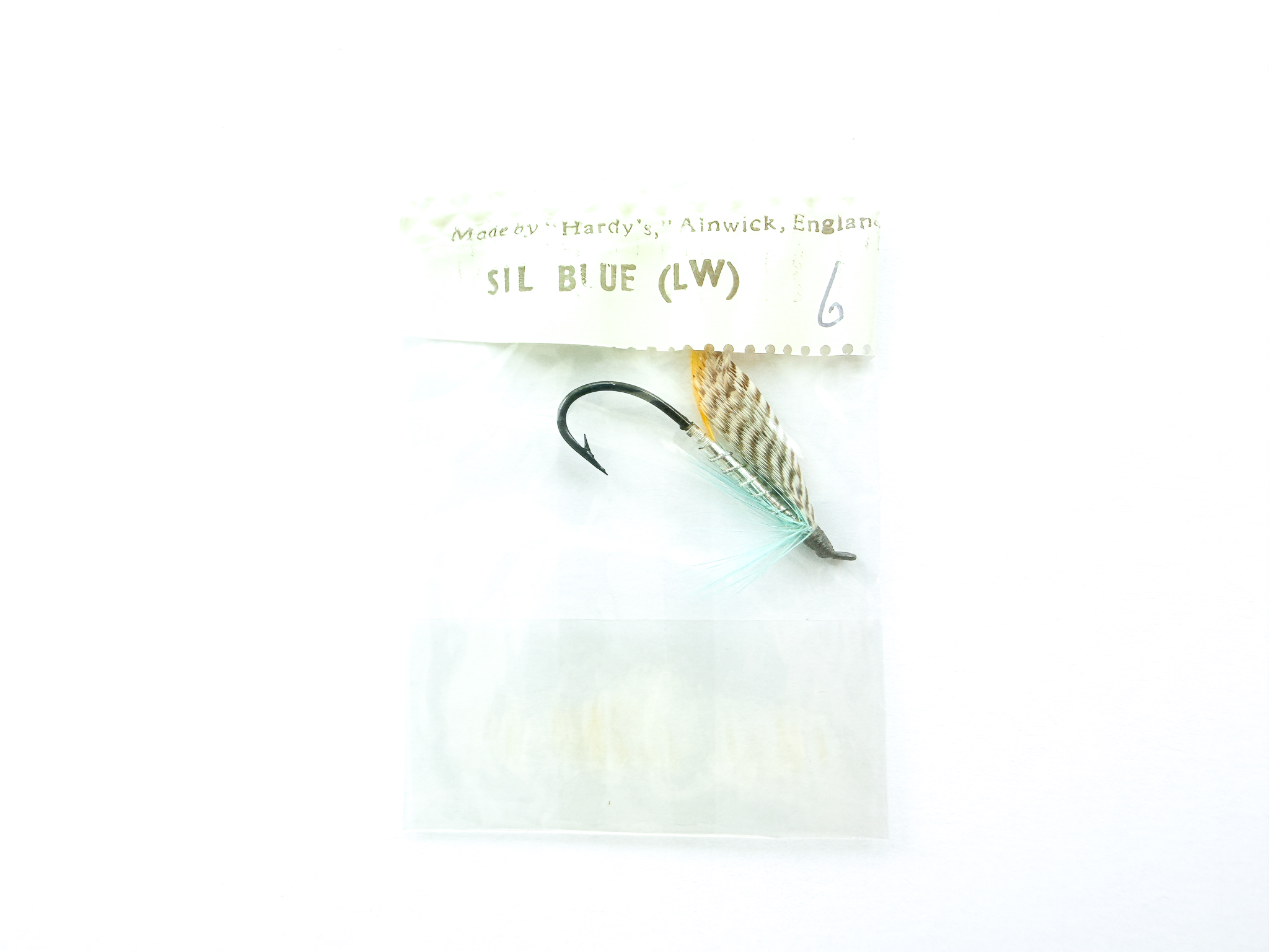 Hardy of Alnwick, Silver Blue (LW), Fully Dressed Salmon Fly 6 (Unused, In Original Sealed Packet, c.1960s)