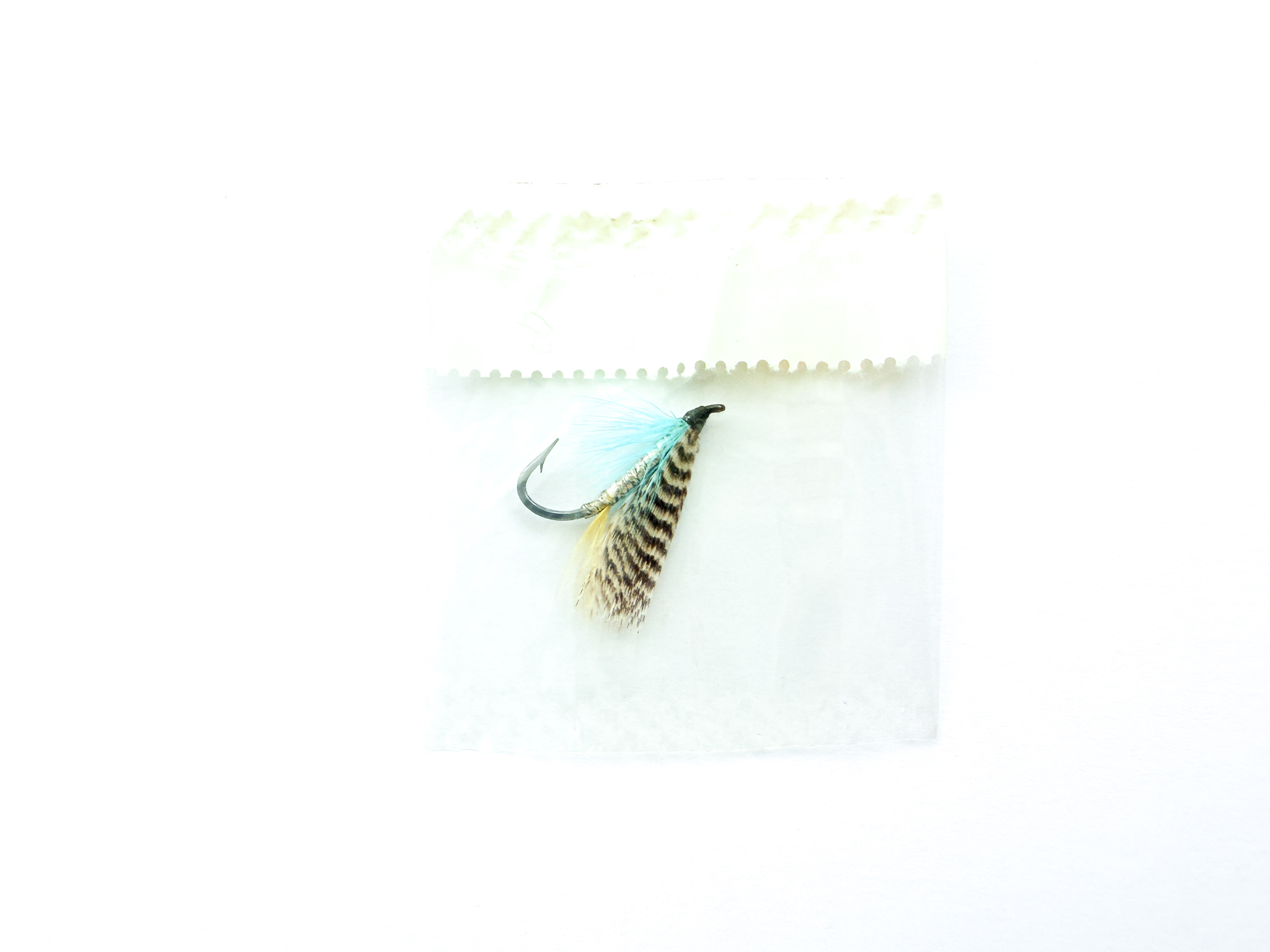 Hardy of Alnwick, Silver Blue, Fully Dressed Salmon Fly 8 (Unused, In Original Sealed Packet, c.1960s) - Image 2