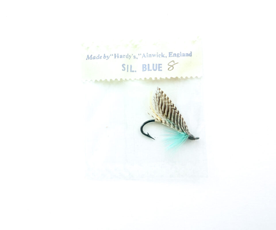 Hardy of Alnwick, Silver Blue, Fully Dressed Salmon Fly 8 (Unused, In Original Sealed Packet, c.1960s)