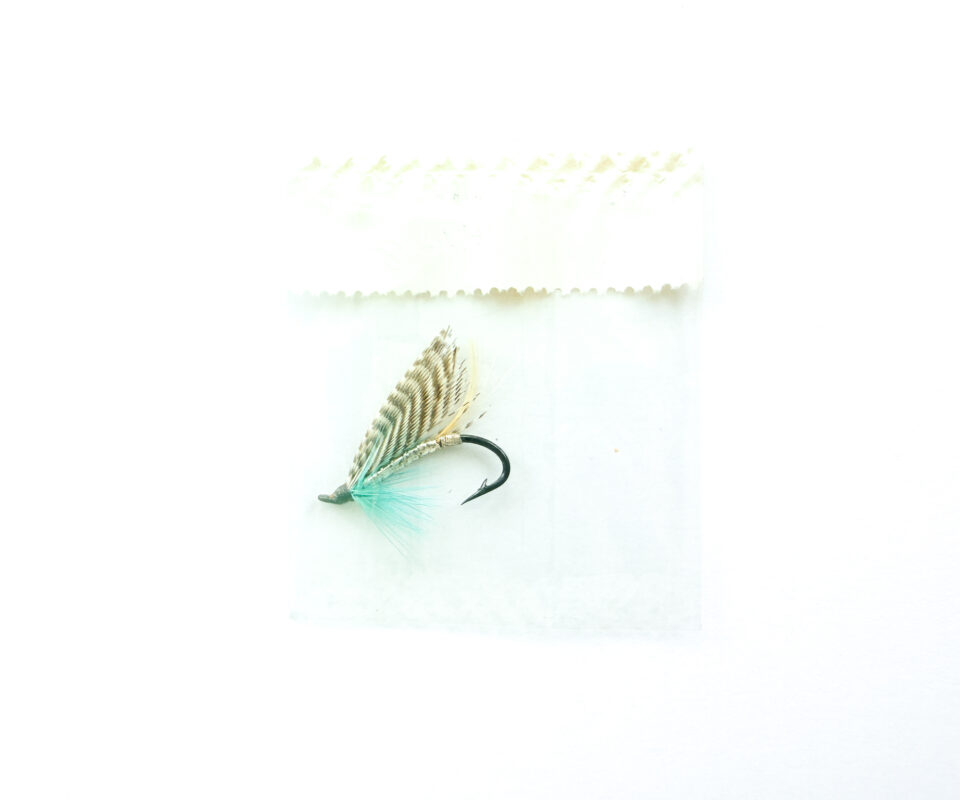 Alternative view of Hardy of Alnwick, Silver Blue, Fully Dressed Salmon Fly 8 (Unused, In Original Sealed Packet, c.1960s)