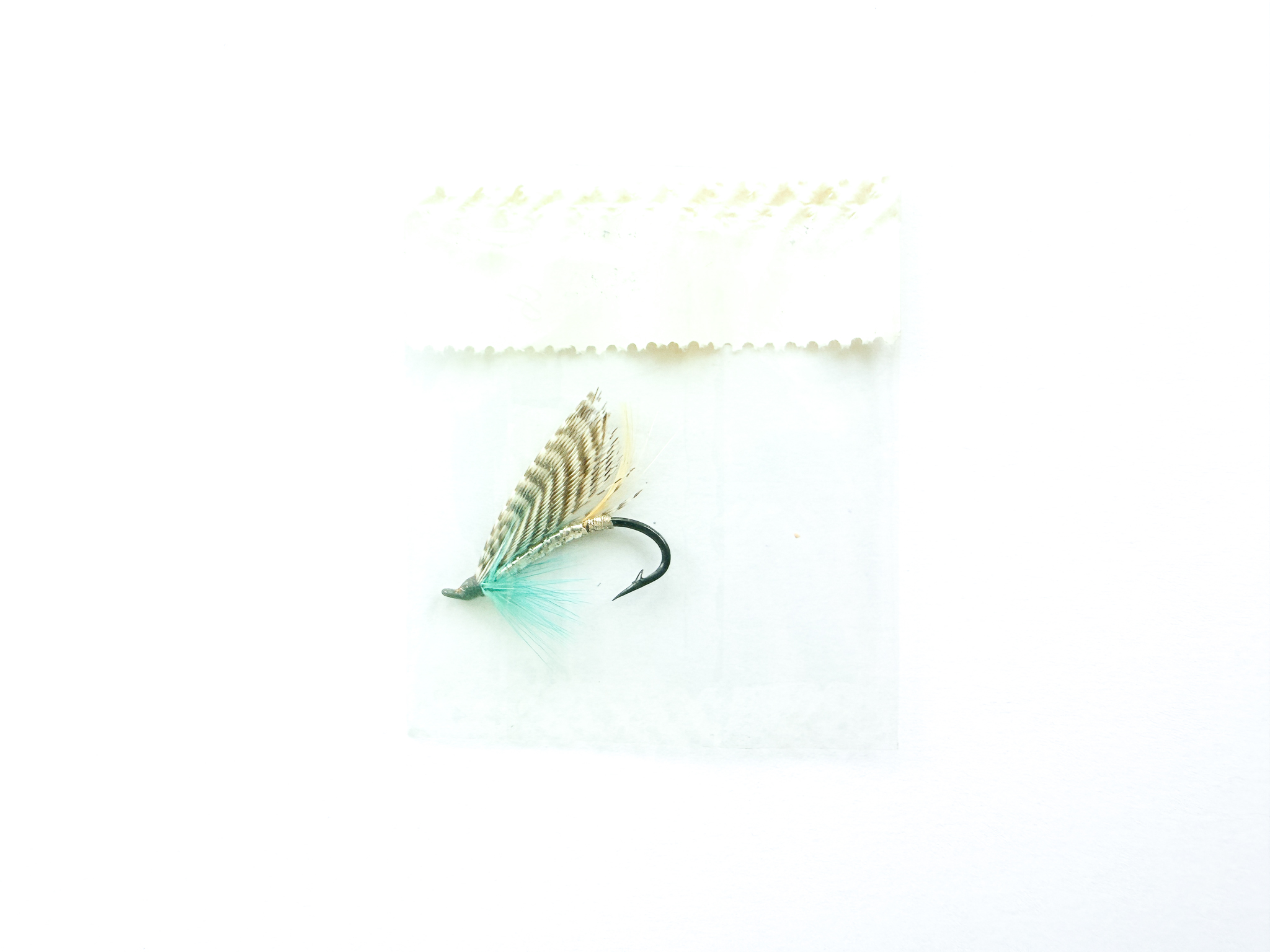 Hardy of Alnwick, Silver Blue, Fully Dressed Salmon Fly 8 (Unused, In Original Sealed Packet, c.1960s) - Image 2