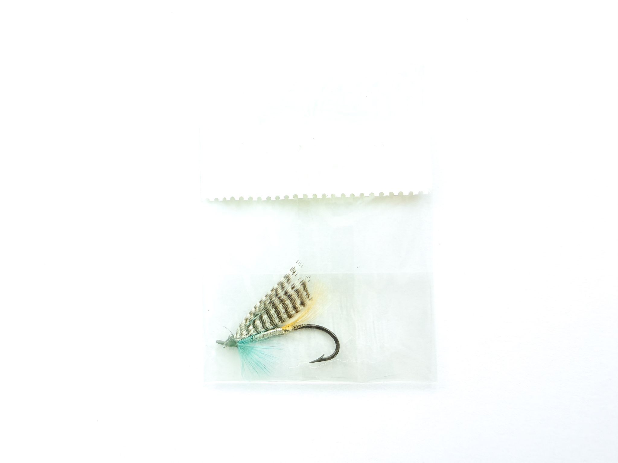 Hardy of Alnwick, Silver Blue (LW), Fully Dressed Salmon Fly 8 (Unused, In Original Sealed Packet, c.1960s) - Image 2