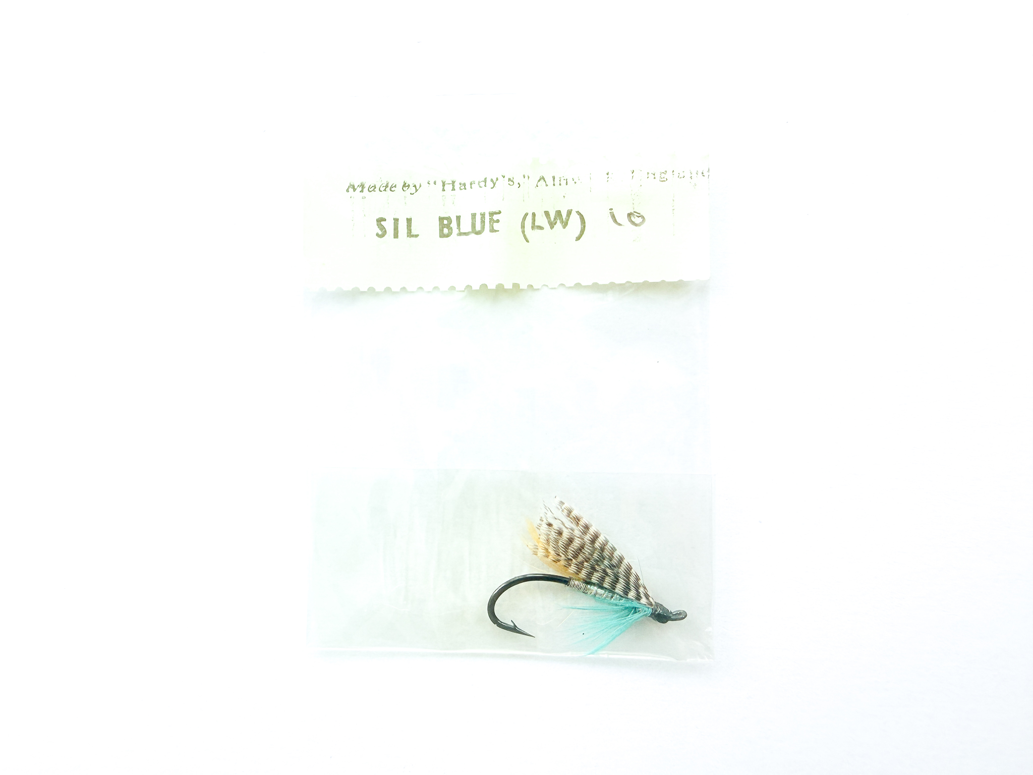 Hardy of Alnwick, Silver Blue (LW), Fully Dressed Salmon Fly 10 (Unused, In Original Sealed Packet, c.1960s)