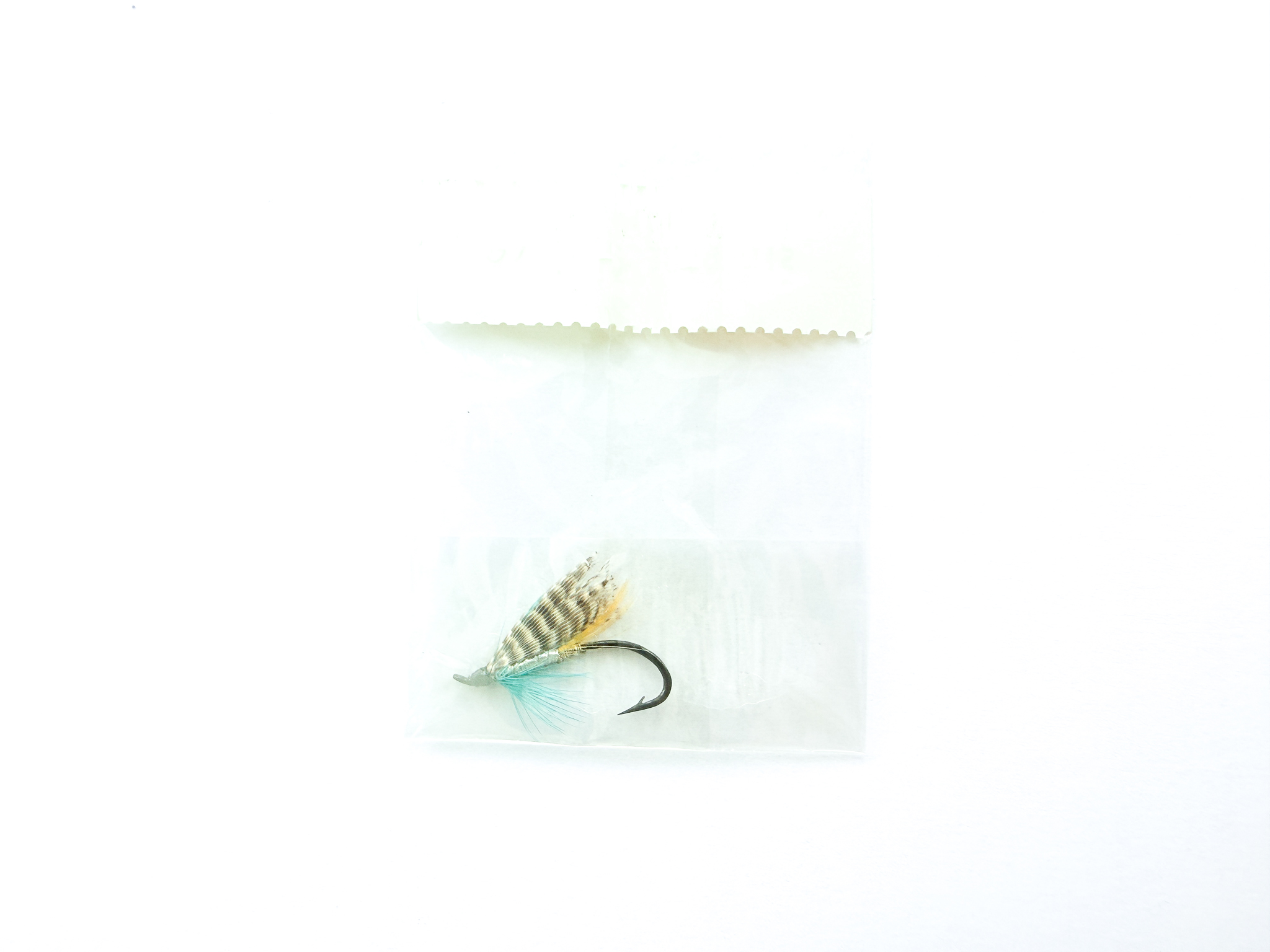 Hardy of Alnwick, Silver Blue (LW), Fully Dressed Salmon Fly 10 (Unused, In Original Sealed Packet, c.1960s) - Image 2
