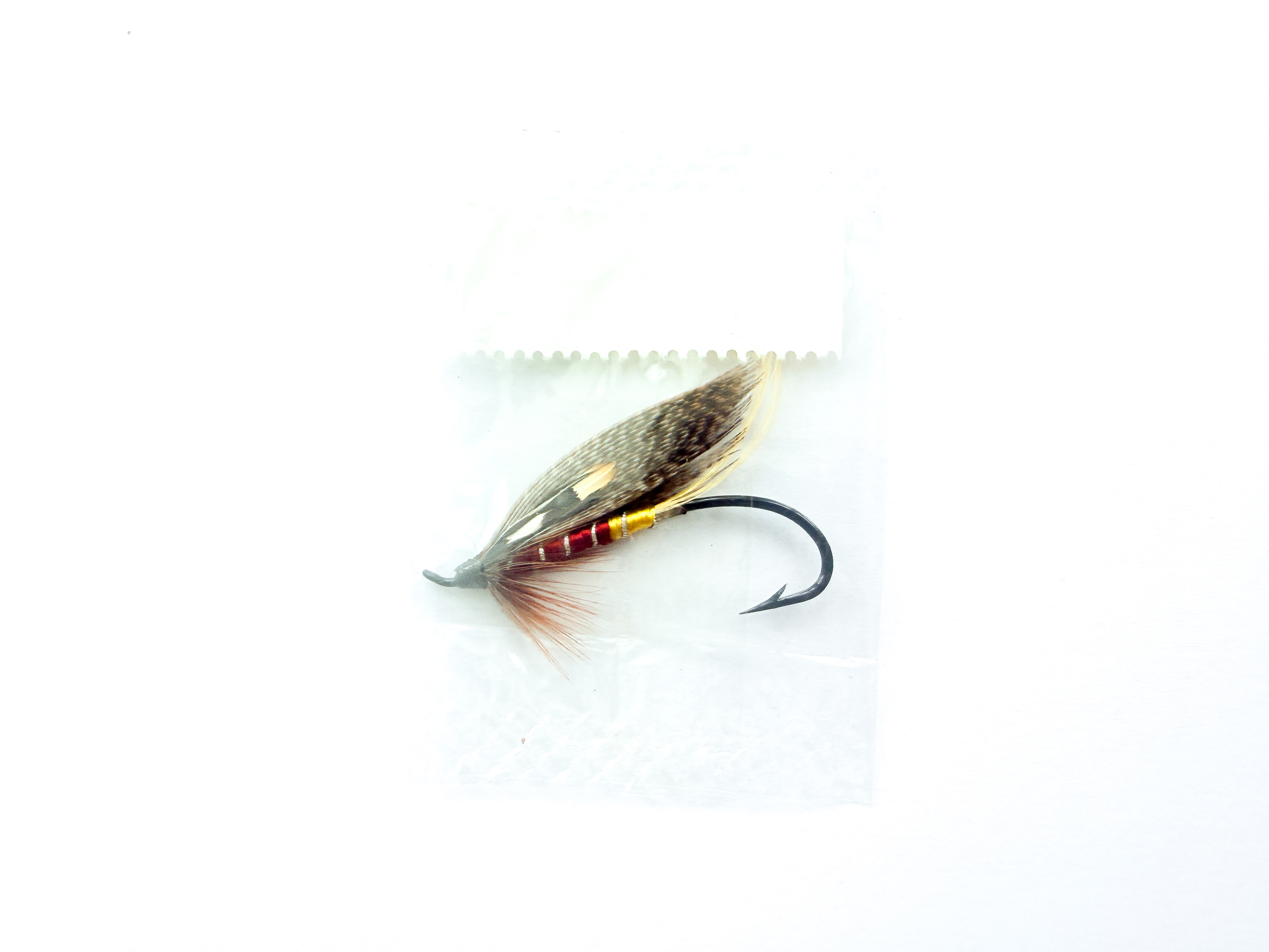 Hardy of Alnwick, Jockie (LW), Fully Dressed Salmon Fly 2 (Unused, In Original Sealed Packet, c.1960s) - Image 2