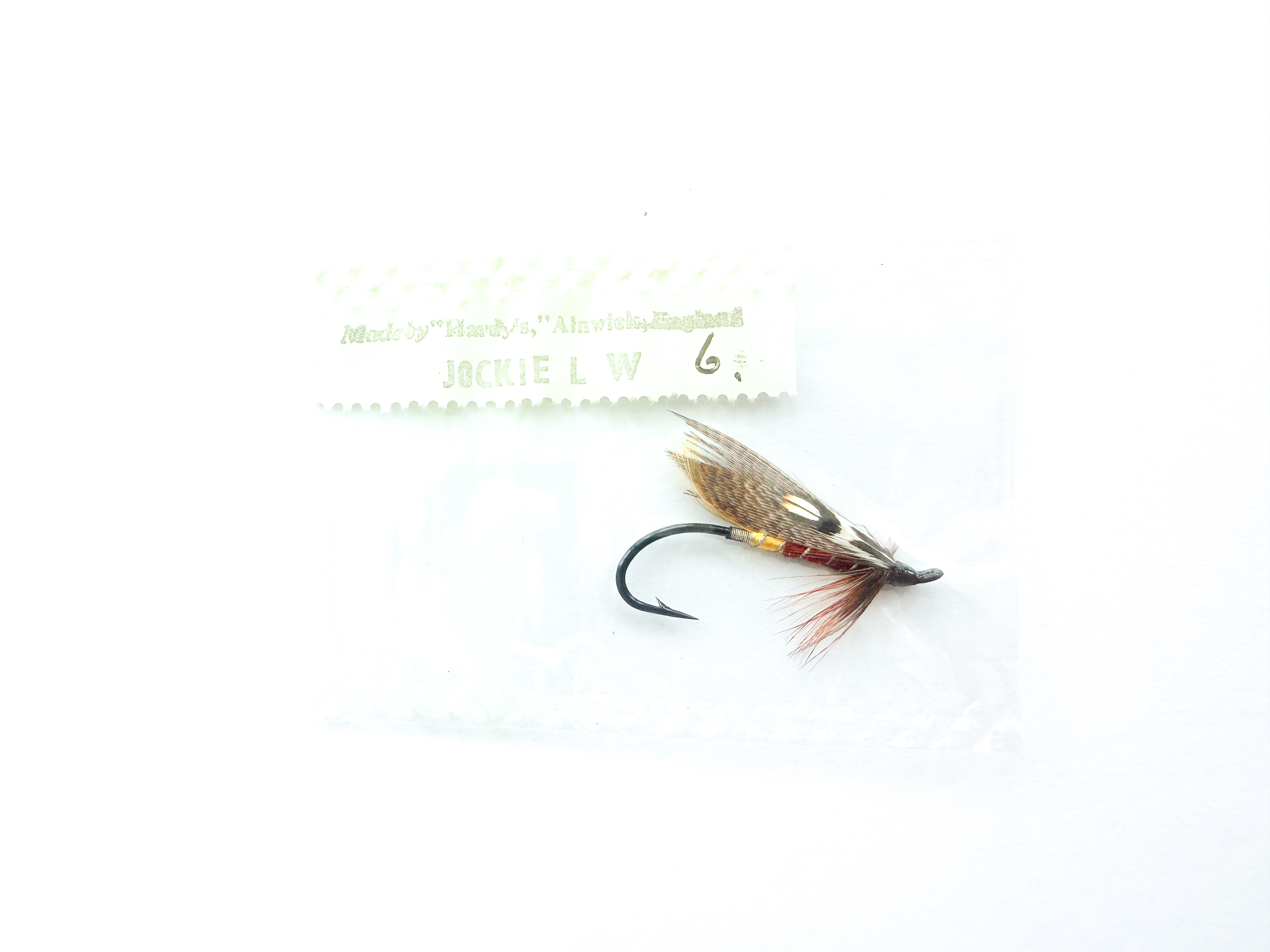 Hardy of Alnwick, Jockie (LW), Fully Dressed Salmon Fly 6 (Unused, In Original Sealed Packet, c.1960s)