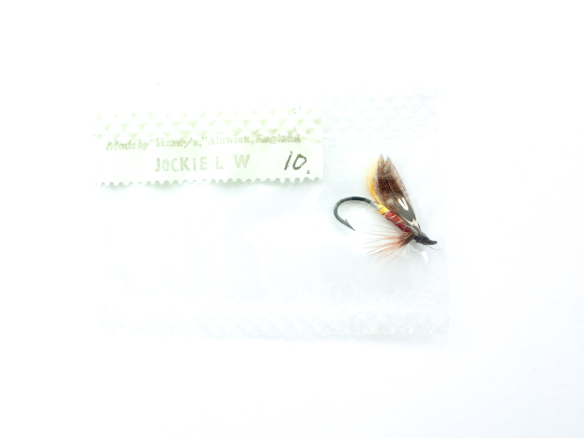 Hardy of Alnwick, Jockie (LW), Fully Dressed Salmon Fly 10 (Unused, In Original Sealed Packet, c.1960s)