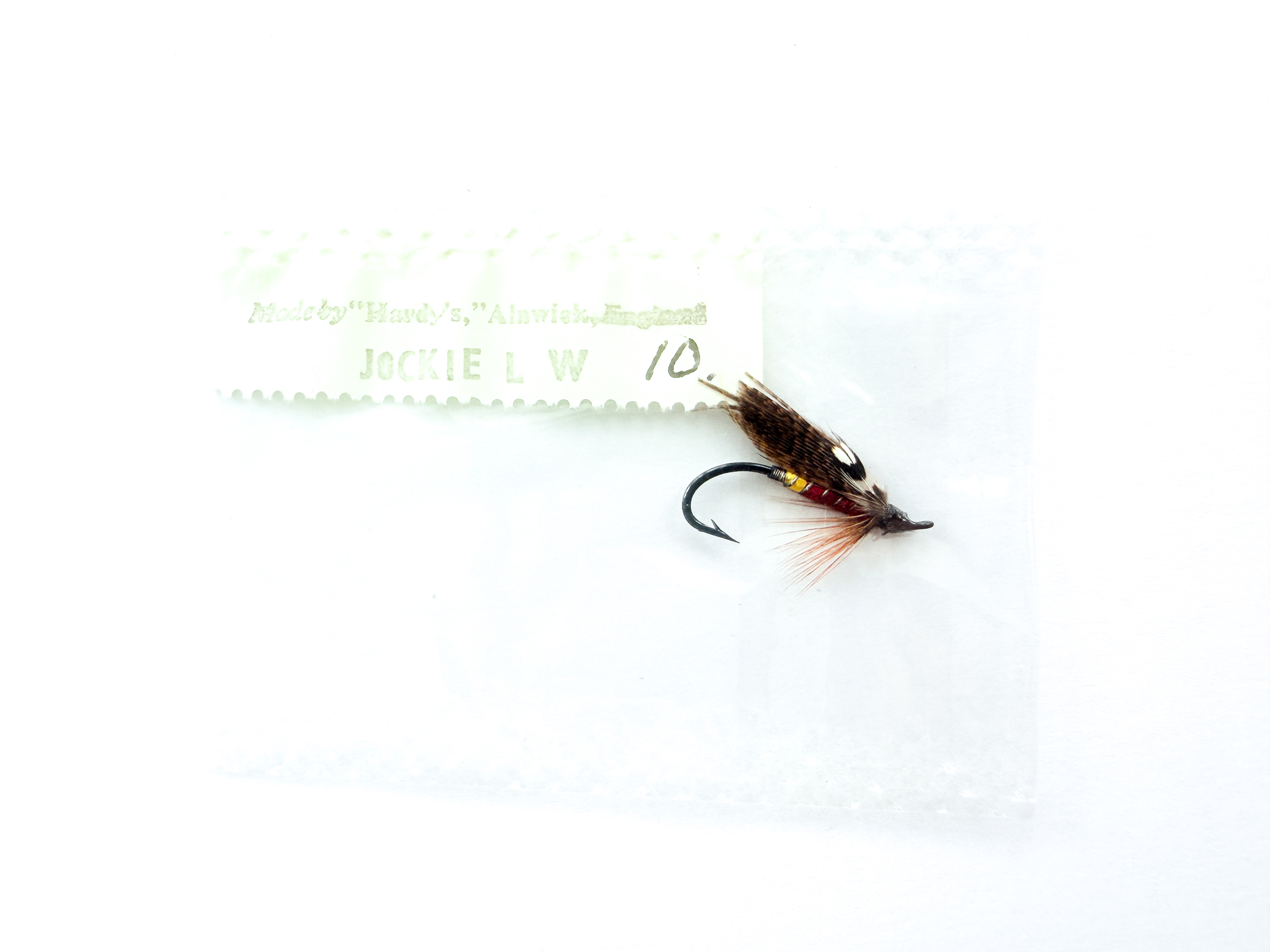 Hardy of Alnwick, Jockie (LW), Fully Dressed Salmon Fly 10 (Unused, In Original Sealed Packet, c.1960s)