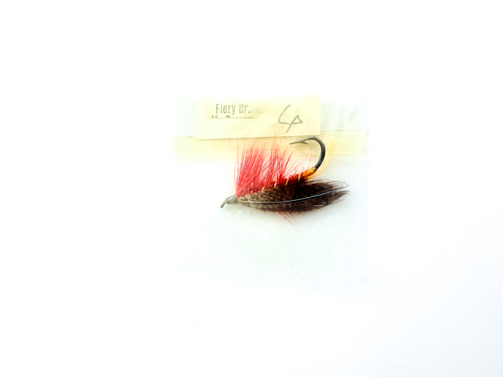 Hardy of Alnwick, Fiery Brown, Fully Dressed Salmon Fly 4 (Unused, In Original Sealed Packet, c.1960s) - Image 2