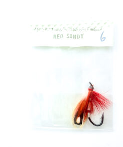 Hardy of Alnwick, Red Sandy, Fully Dressed Salmon Fly 6 (Unused, In Original Sealed Packet, c.1960s)