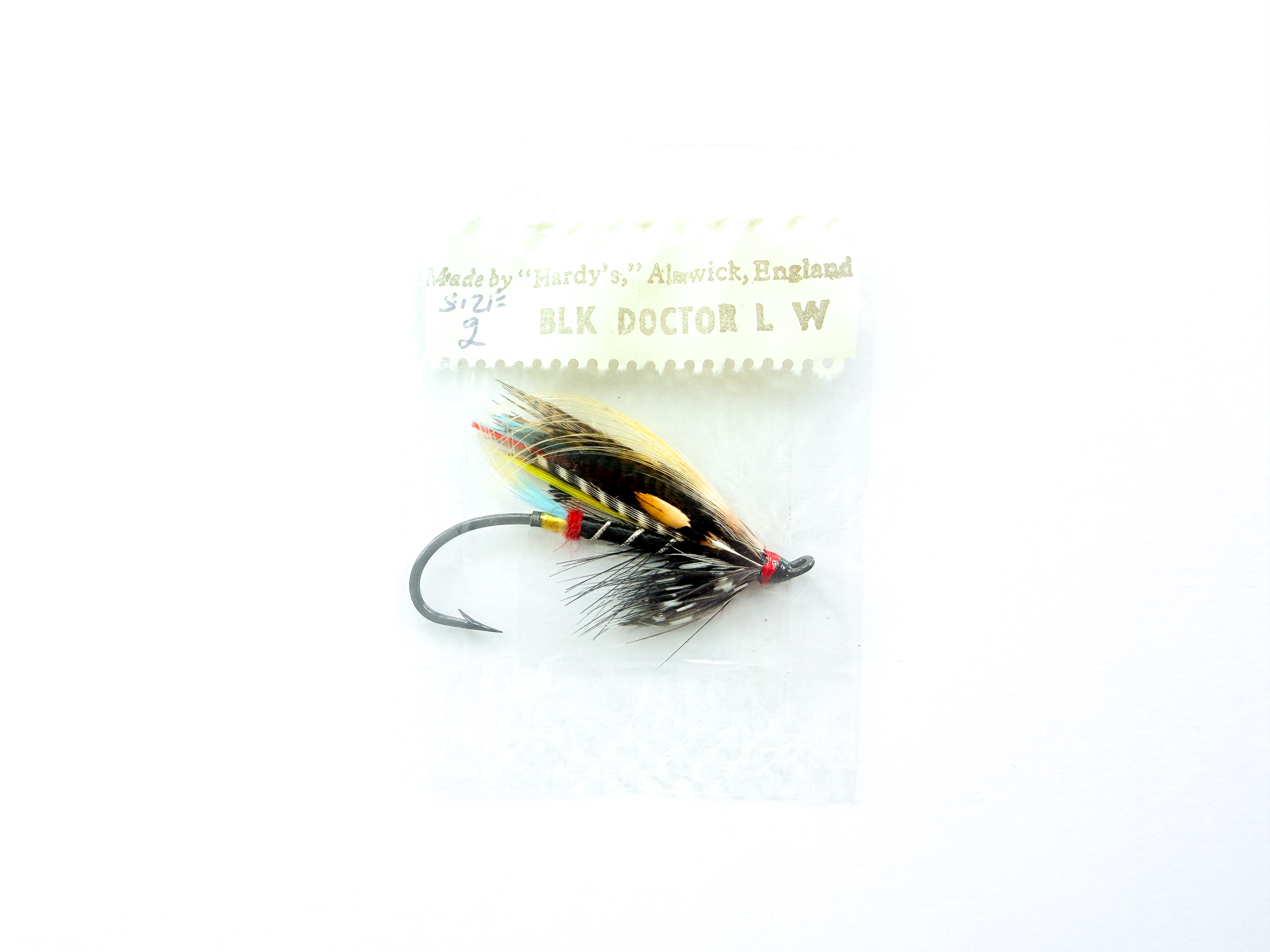 Hardy of Alnwick, Black Doctor (LW), Fully Dressed Salmon Fly 2 (Unused, c.1960s)