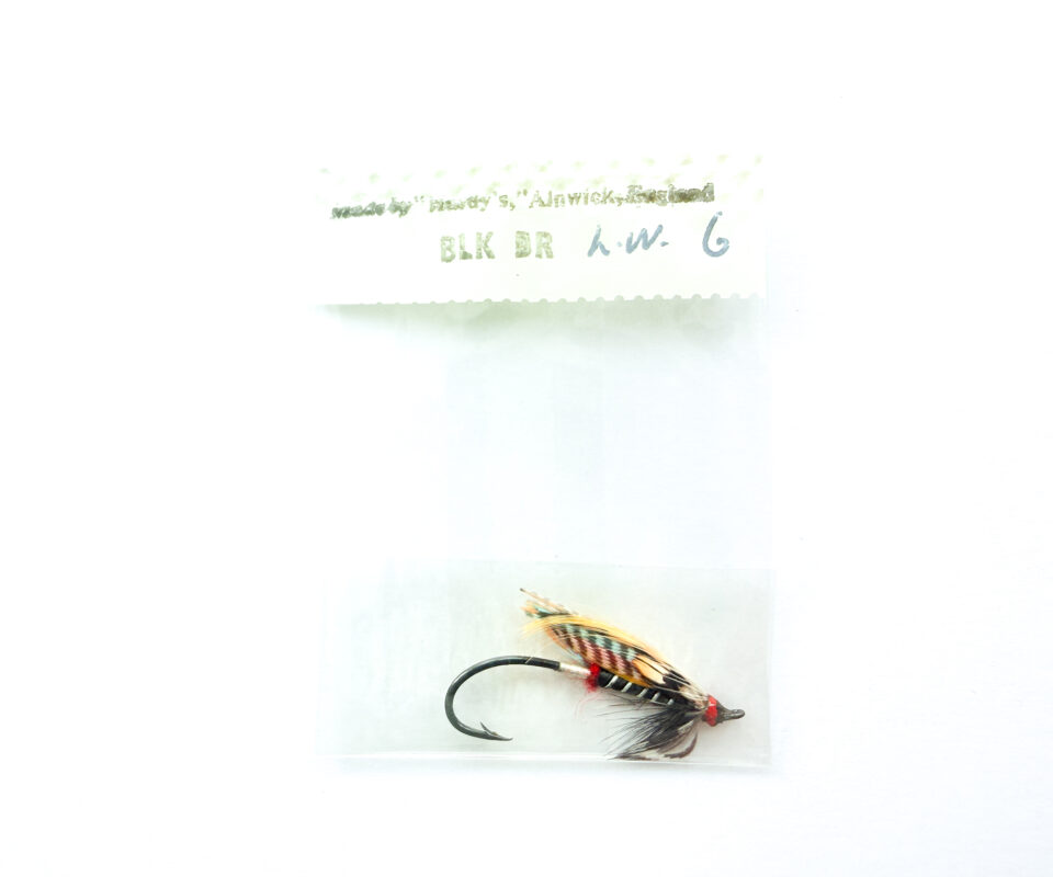 Hardy of Alnwick, Black Doctor (LW), Fully Dressed Salmon Fly 6 (Unused, c.1960s)