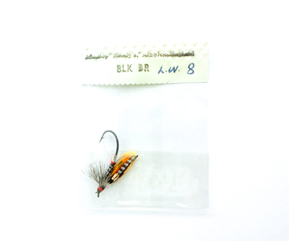 Hardy of Alnwick, Black Doctor (LW), Fully Dressed Salmon Fly 8 (Unused, c.1960s)